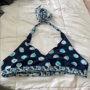 Justice blue swim top